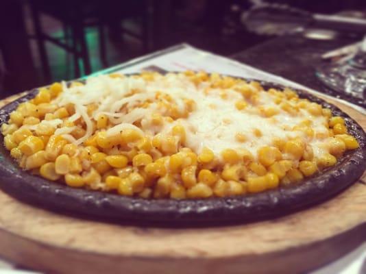 Corn with cheese.