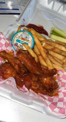 Honey Bbq lemon pepper wings