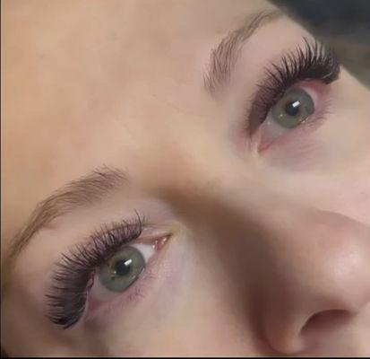 Volume lashes by Sarah.