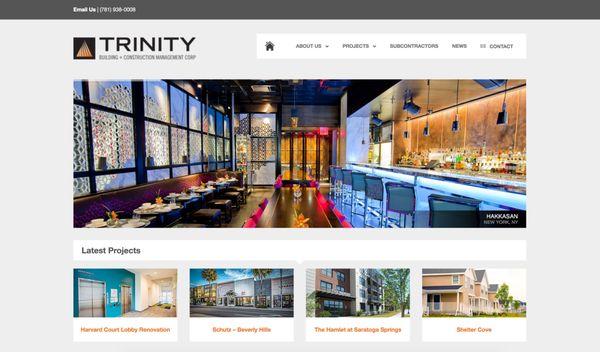 Trinity Building USA, MA - Website Re-Design/ Custom Property Mgmt. Pages