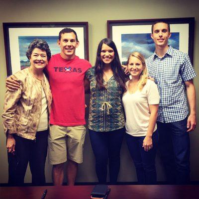 Katy, her husband and Laura with my husband and I on closing day!! Thanks again!