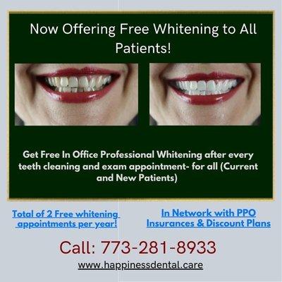 Free Whitening!