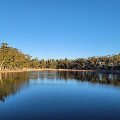 Back side of the lake