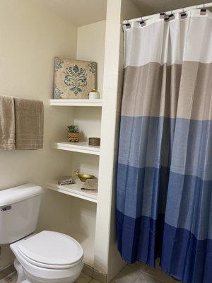 Master bath with walk in shower.