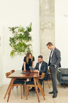 Real Estate Agents, Mariah, Jonathan, & Seth, finding their buyers the perfect home.