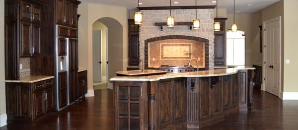 Custom Stone Kitchen from Columbia Showcase