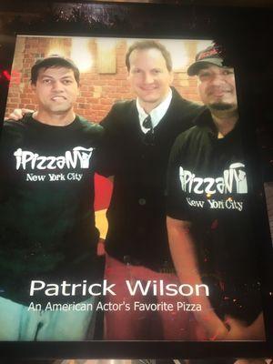 American actor Patrick Wilson's favorite pizza parlor!