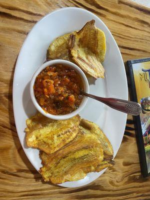 Colombian softita with plantains