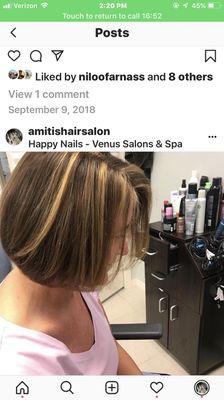 Cut and color and highlights