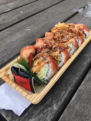 Crunchy shrimp tempura roll ($10)