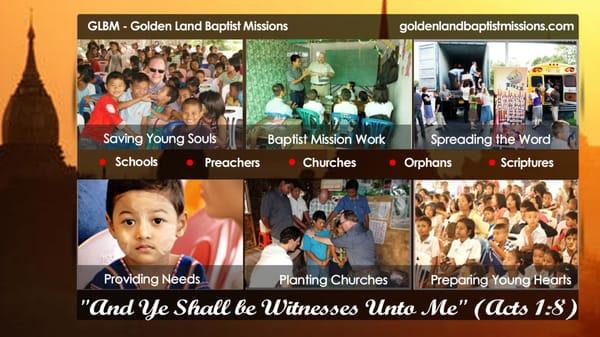 Golden Land Baptist Missions work in Burma, Myanmar