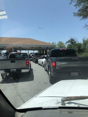 The Wells Fargo line is as bad as crossing the border in Tijuana