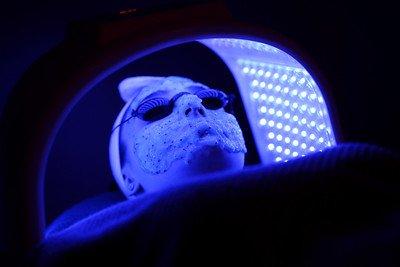 Lights, skincare, action! The LED light therapy facial targets skin concerns with 7 colored light waves to reveal even & glowing skin