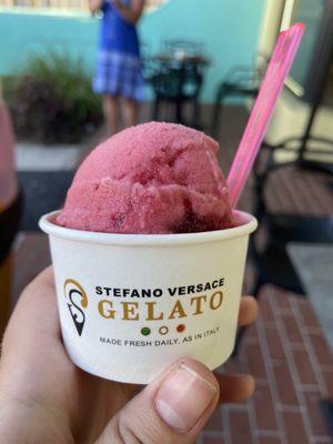 The mixed berry gelato