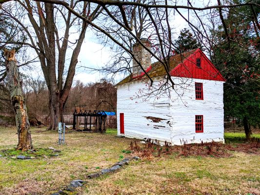 Caleb Pusey House -- on the same campus is the Pennock Log House 1790