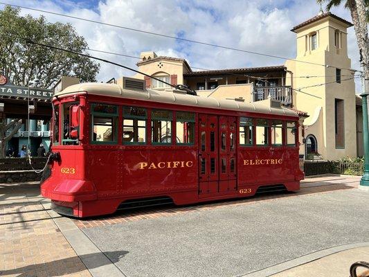 Trolley at entrance