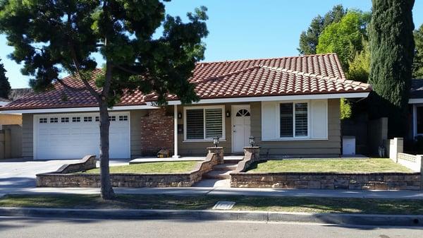 My new tile roof changed the look of the house completely .