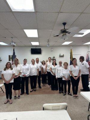 Installation of VFW Auxiliary Officers for 24-25.