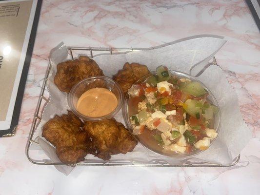 Conch Salad and Conch balls