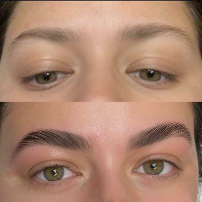 Brow lamination + brow wax + brow tint