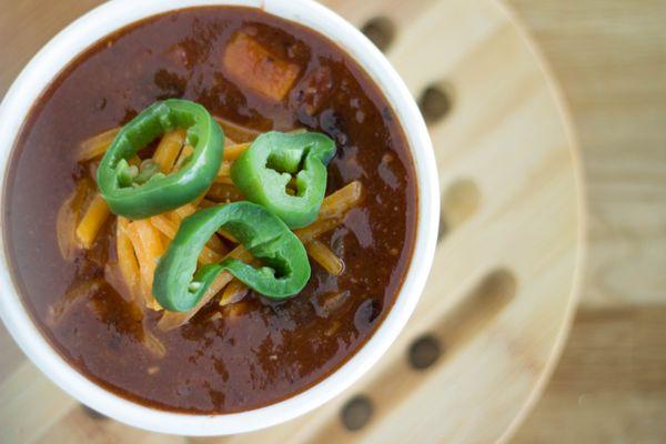 Bliss Black Bean & Sweet Potato Chili (vegan & Gluten free)