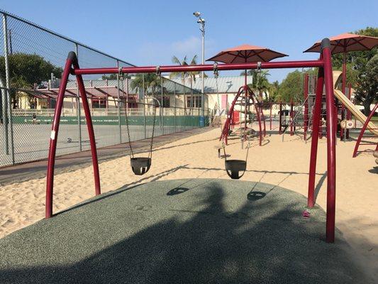 They got the 2nd baby swing back installed as of Sept 2017