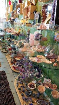 Crystals, rocks, minerals, handmade jewelry, metaphysical items, psychic work.