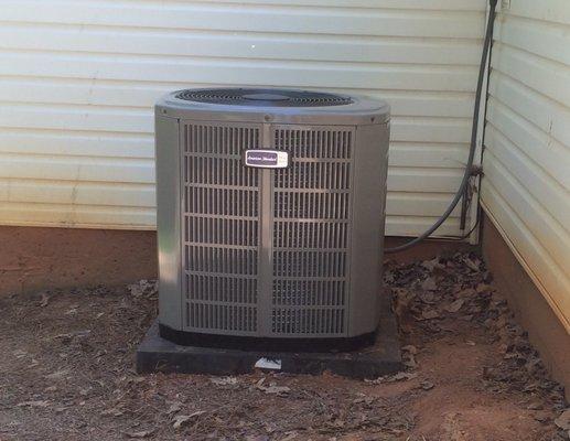 American Standard 16 SEER A/C condensed