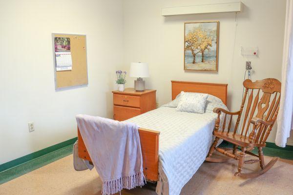 Semi-private resident room