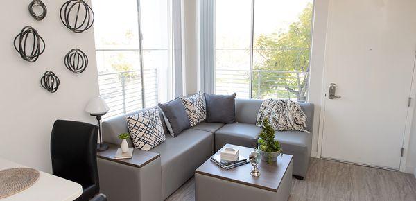 Town home living room.