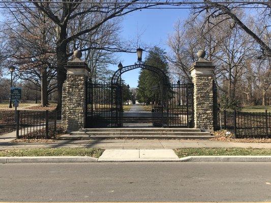 Entrance to the gardens