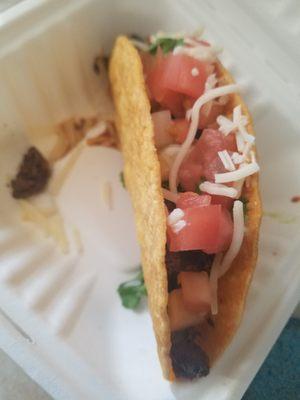 Carne Asada Crunchy Taco.