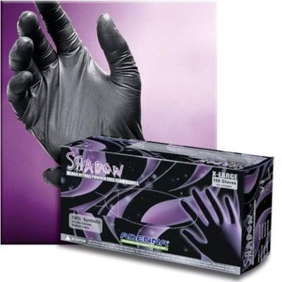 SHADOW- Black Nitrile Powder Free Exam Gloves