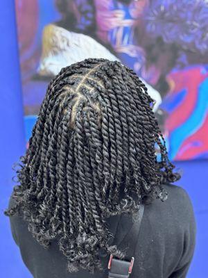 Natural hair styles with wash included.