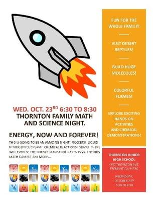 Thornton's Math and Science Night!