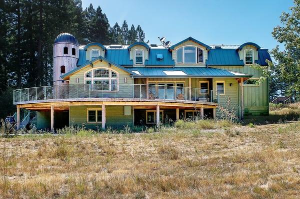 Custom windows by Sierra Pacific at residence in Jenner, CA