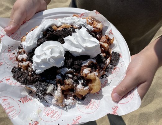 Oreo Cookies and Cream Funnel Cake