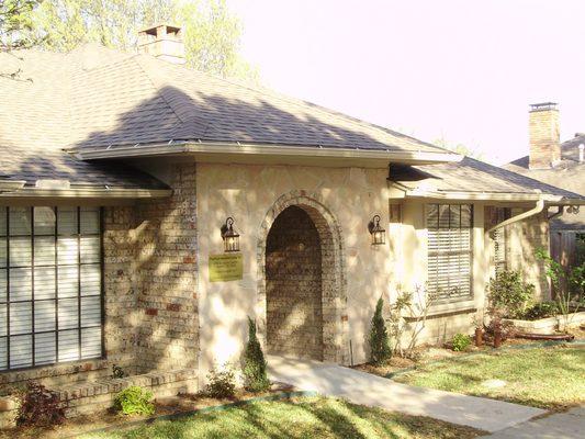 Front of the home in Garland, Texas.