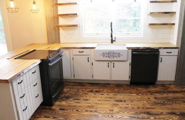 Rustic kitchen (sink view)