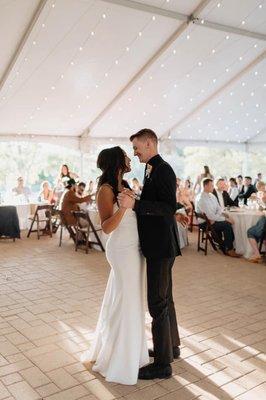 Our first dance.