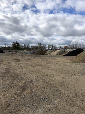 The supply building and landscaping supply area