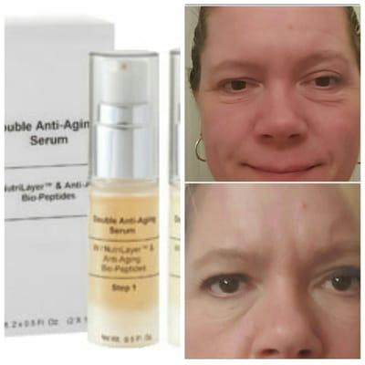 Slow down or reduce the signs of aging using the Double Anti-aging serum. Shop beautybyjudy.weebly.com 
 10% off use code sum...