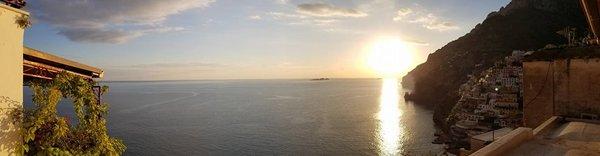 Positano, Italy. View from our room at the Hotel Eden Roc, recommended and booked by L&L travel.