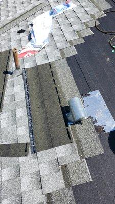 Roofing shingles installation