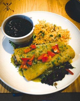 California Enchilada - Rice & Black Beans! (All Vegan)