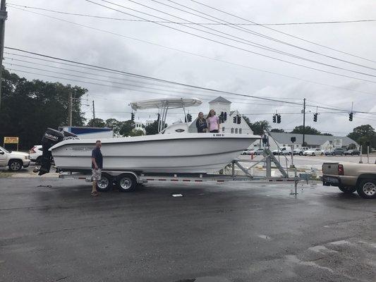 We received our boat early & it exceeded our expectations!! Buying "Mom and Pop"  Mayday Marine Service is where its at!  Twin Vee 26'