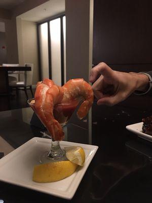 Grand shrimp, anyone want a bite?