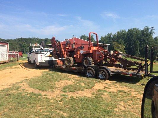 Trenching clearing lots/land excavation