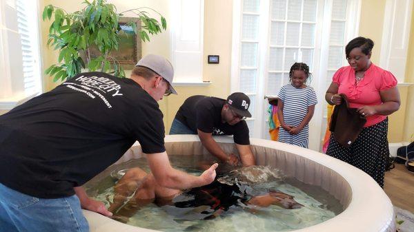 Baptism Service on Launch Day 2019