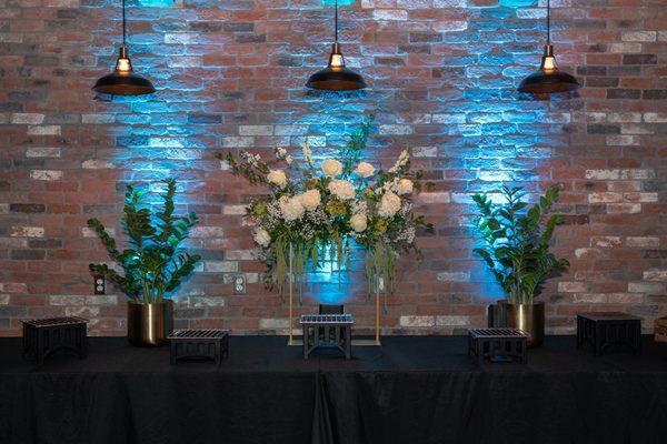 Buffet set up at Urban Creekside Event Venue in Round Rock, Tx